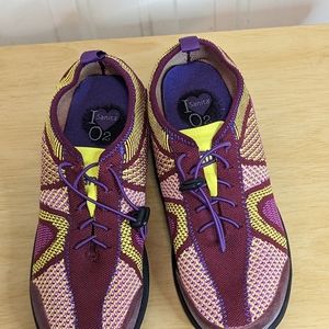 SANITA O2 465504 WOMENS MULTI-COLOR KNIT SHOES SIZE EU 39,US 8.5-9